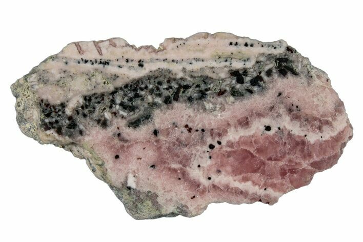 Polished Banded Rhodochrosite Slab - Argentina #281817